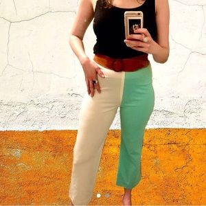 Amazing vintage color block flares